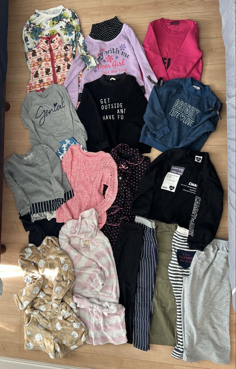 130 女の子 まとめ売りセット 19点 秋冬拍卖
