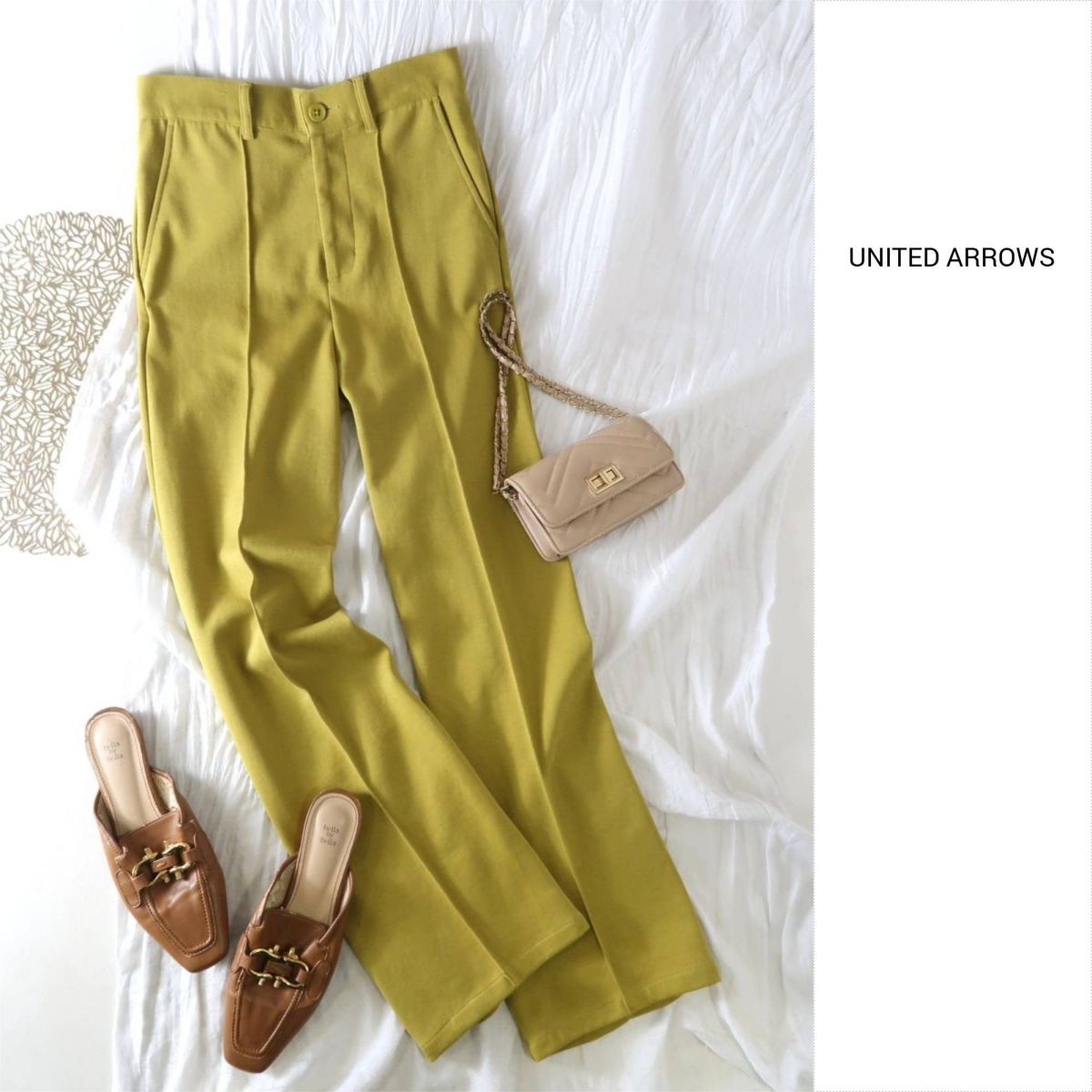 超美品☆2022年☆ユナイテッドアローズ UNITED ARROWS☆洗える センターシーム ポンチストレートパンツ 36サイズ☆A-O 5865拍卖