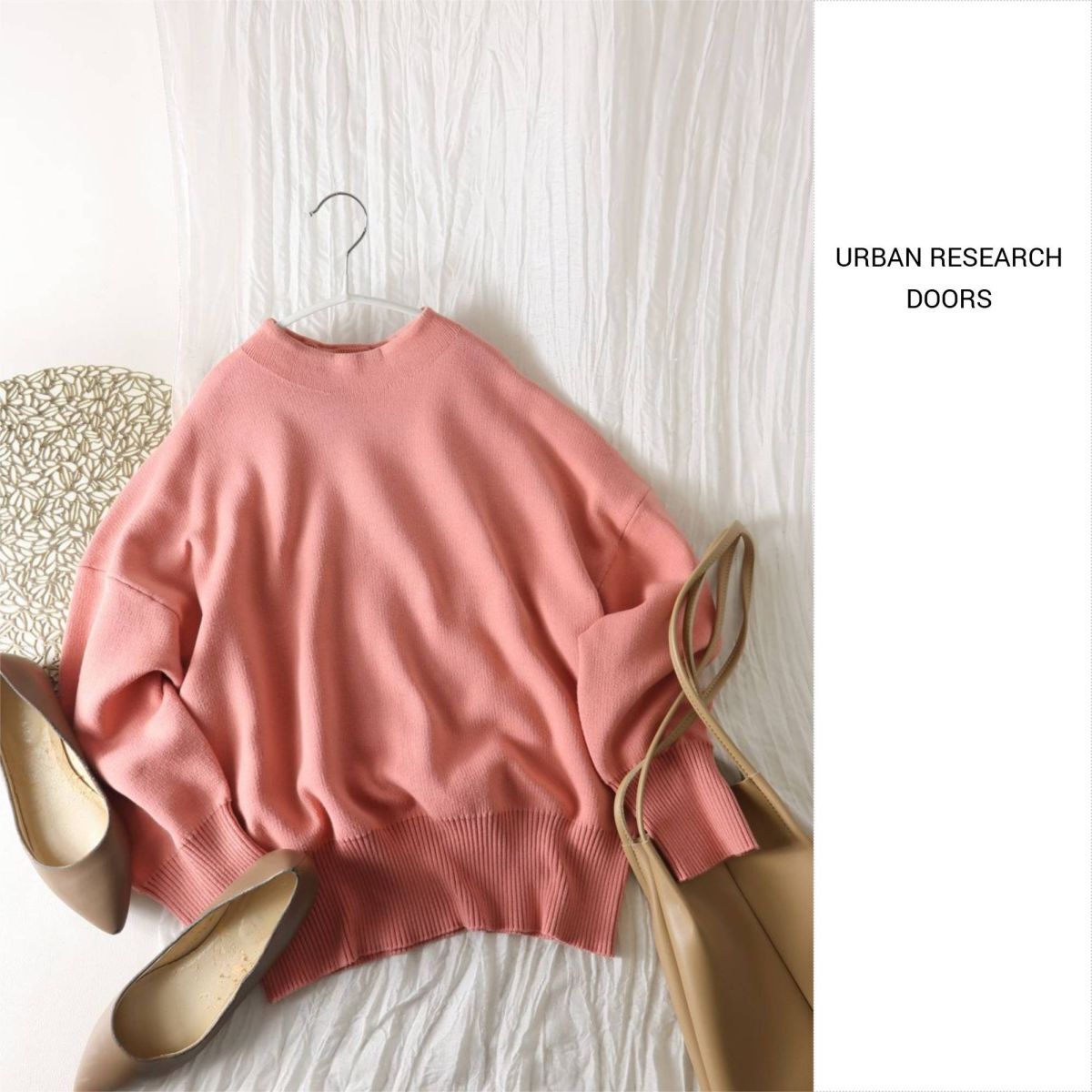 2022年☆ドアーズ DOORS/アーバンリサーチ☆洗える ボトルネックKNITプルオーバー☆A-O 5882拍卖