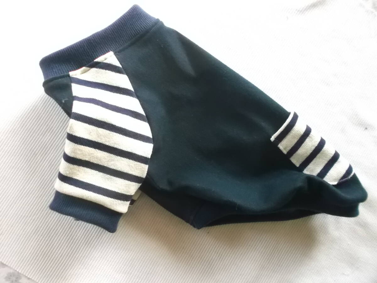 ★胴42cm★デニムにっとの袖付きトップス拍卖