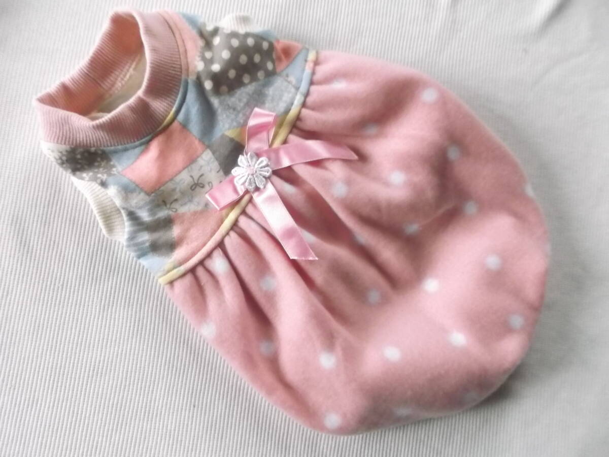 ★胴38cm★フリースドットのバルーンワンピース拍卖