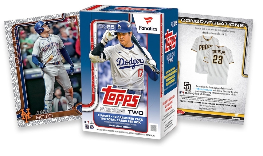 2025 Topps Baseball Series 2 Factory Sealed Fanatics Exclusive Value Box 9パック 108枚入り拍卖