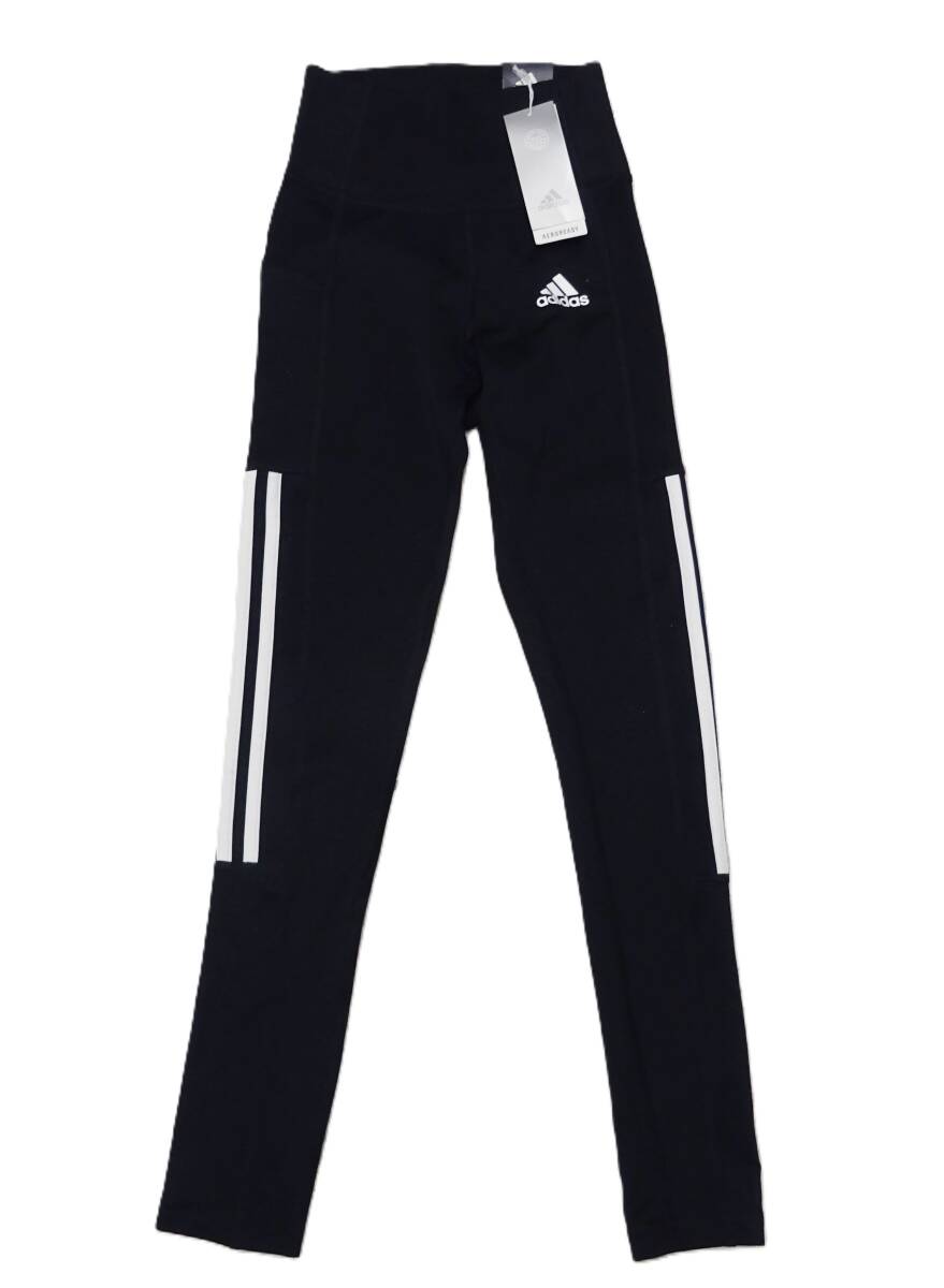 H-257A2 新品 adidas アディダス レギンス タイツ レディース 9分丈 速乾【XS】ブラック 軽量 品番H39892 JME75拍卖