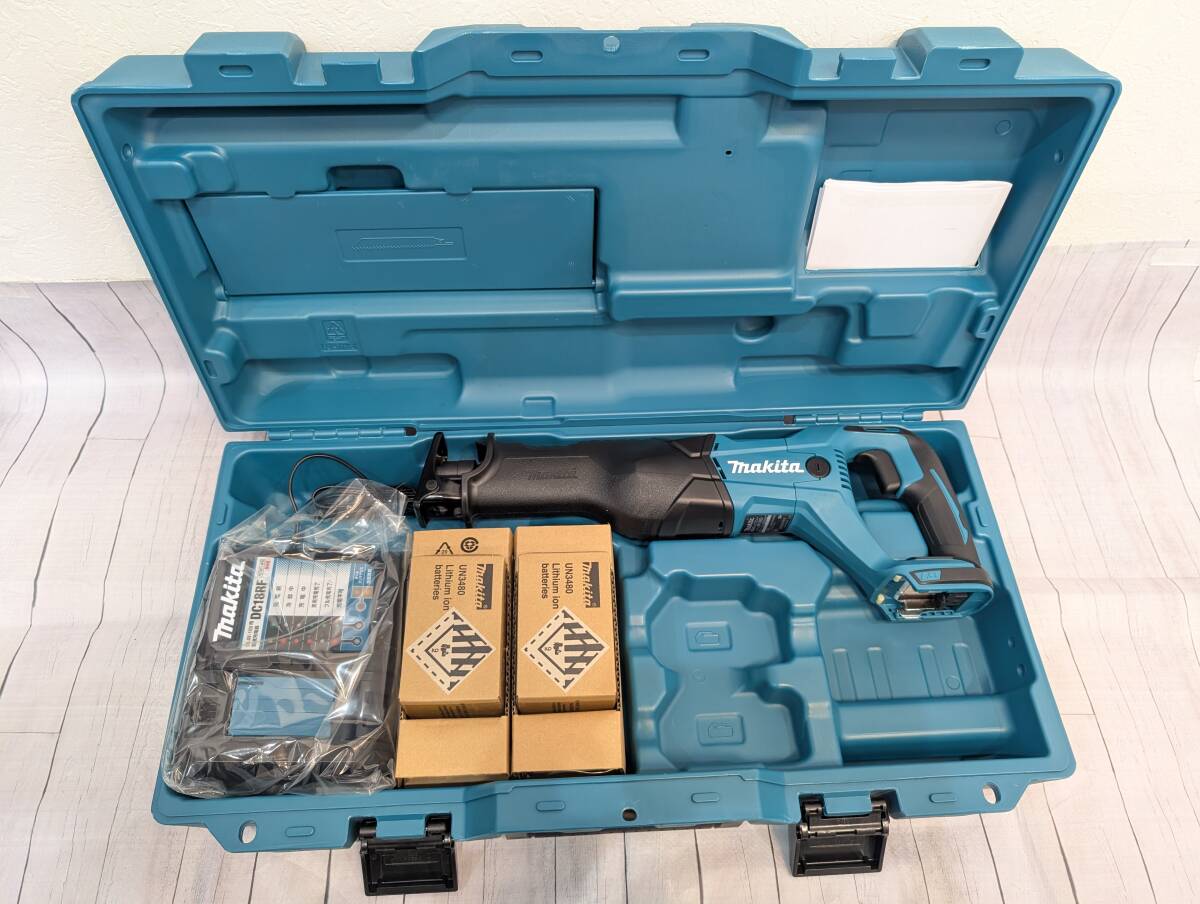 1円~★【未使用】Makita/マキタ JR188DRGX 充電式 レシプロソー 18V6Ah バッテリ2本・充電器・ケース付拍卖