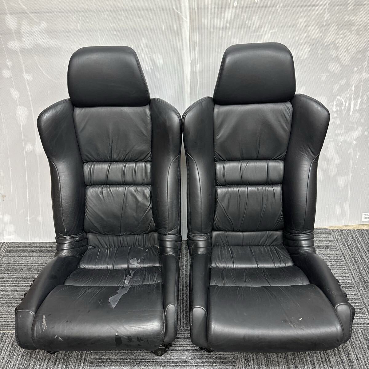 希少 HONDA ホンダ NA1 NSX 前期 純正 電動 パワーシート 黒革 レザーシート 左右セット 運転席 助手席拍卖