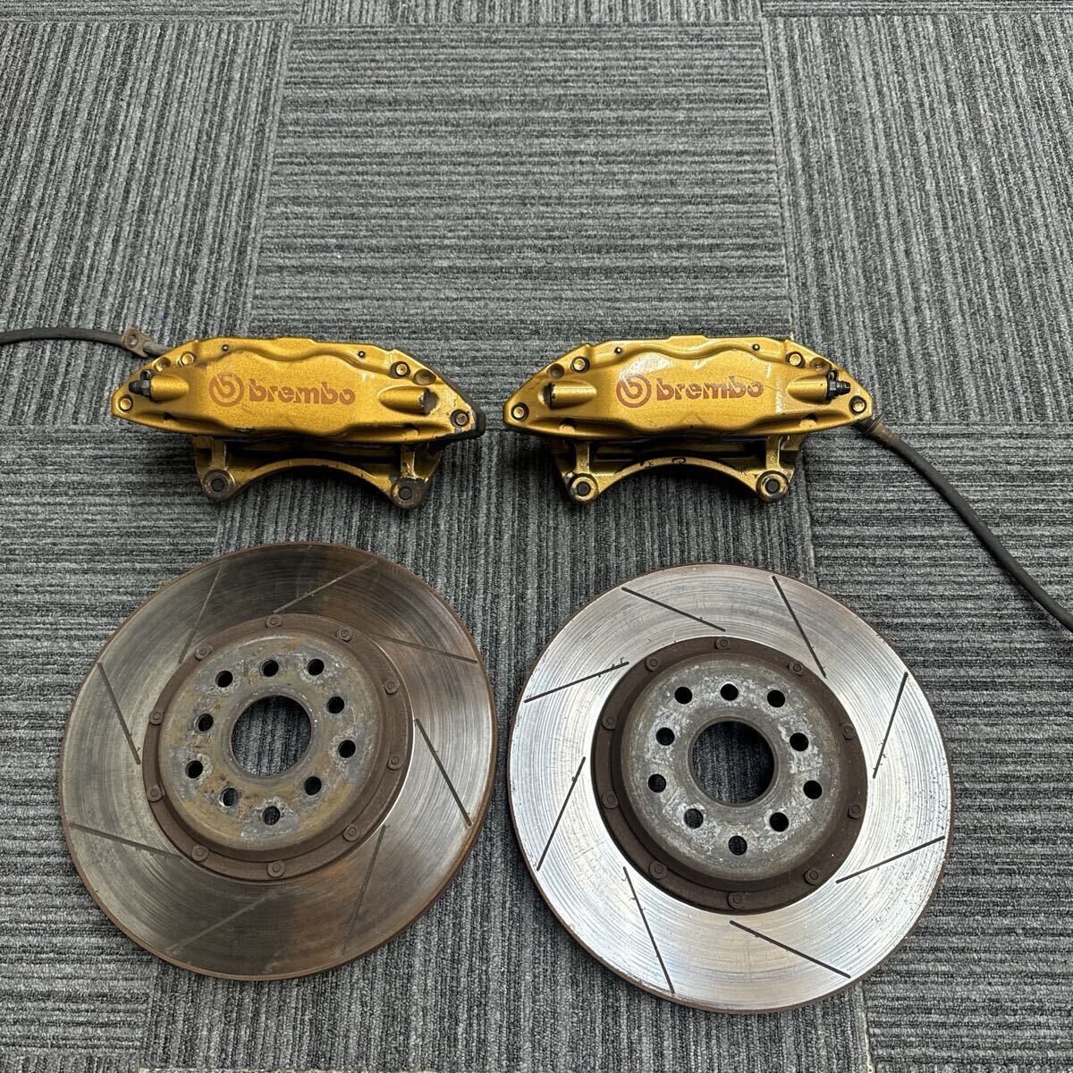中古 スバル GDB インプレッサ WRX STI 純正 brembo ブレンボ キャリパー ローター フロント 左右セット拍卖