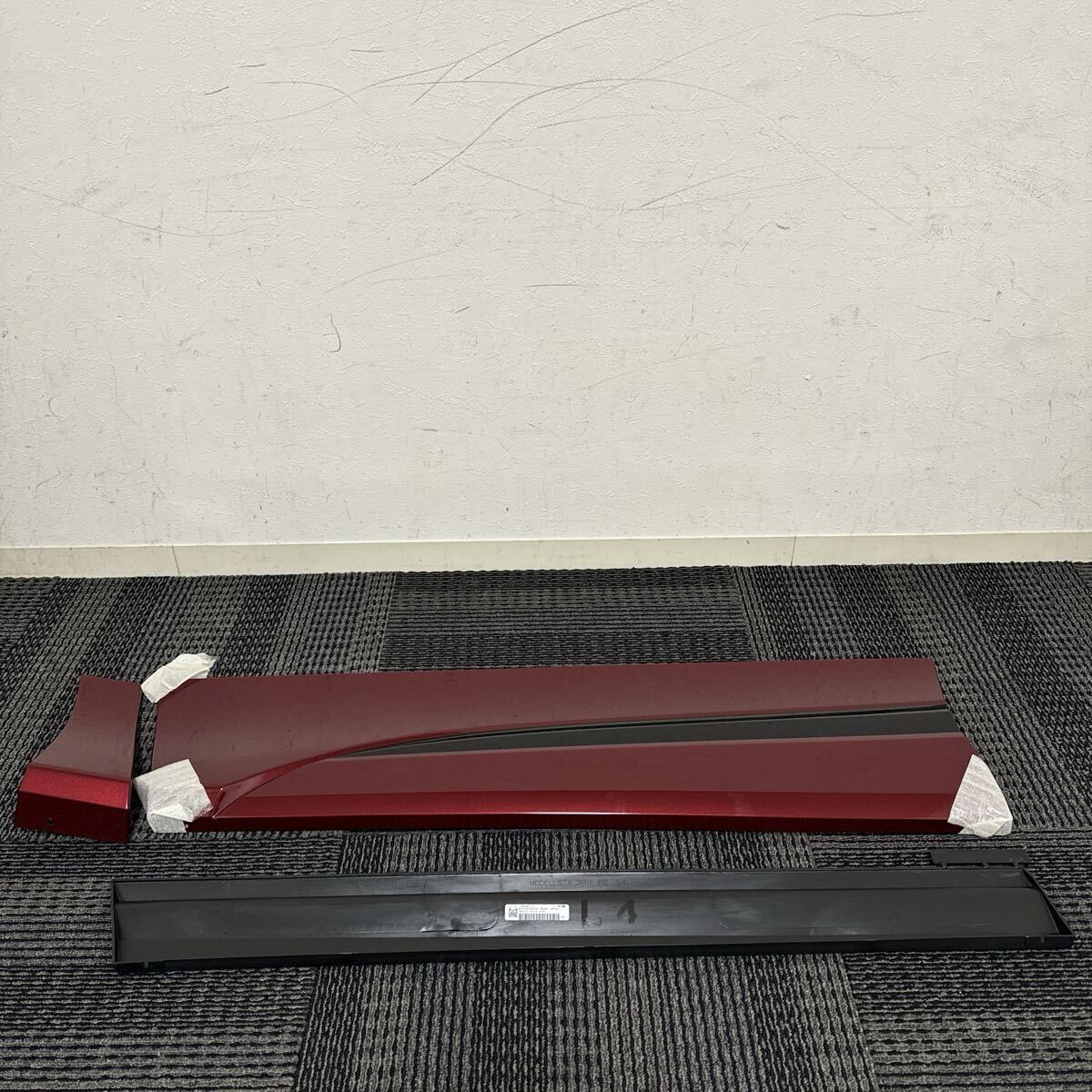 新品未使用 NHP170G NSP170G NSP172G NCP175G 170系 シエンタ 純正OP モデリスタ 左 助手席 サイドスカート フロントドア 3T3 レッド 赤拍卖