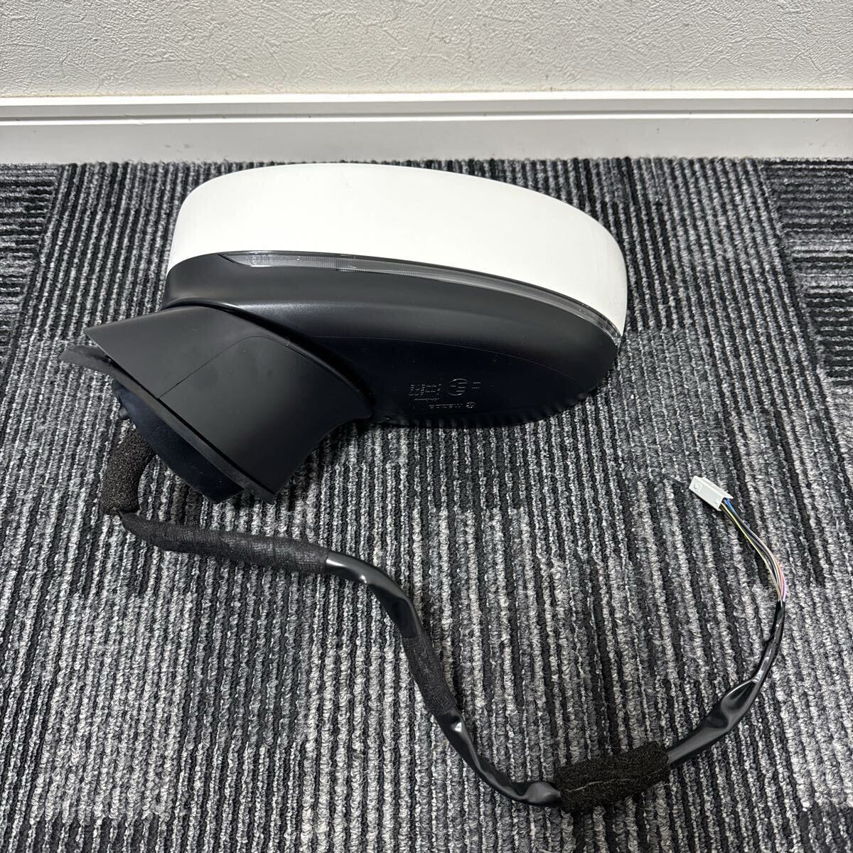 美品 マツダ KF5P KF系 CX-5 CX5 純正 左 助手席 ドアミラー サイドミラー 6ピン 6P 044877 044878 パールホワイト 白拍卖