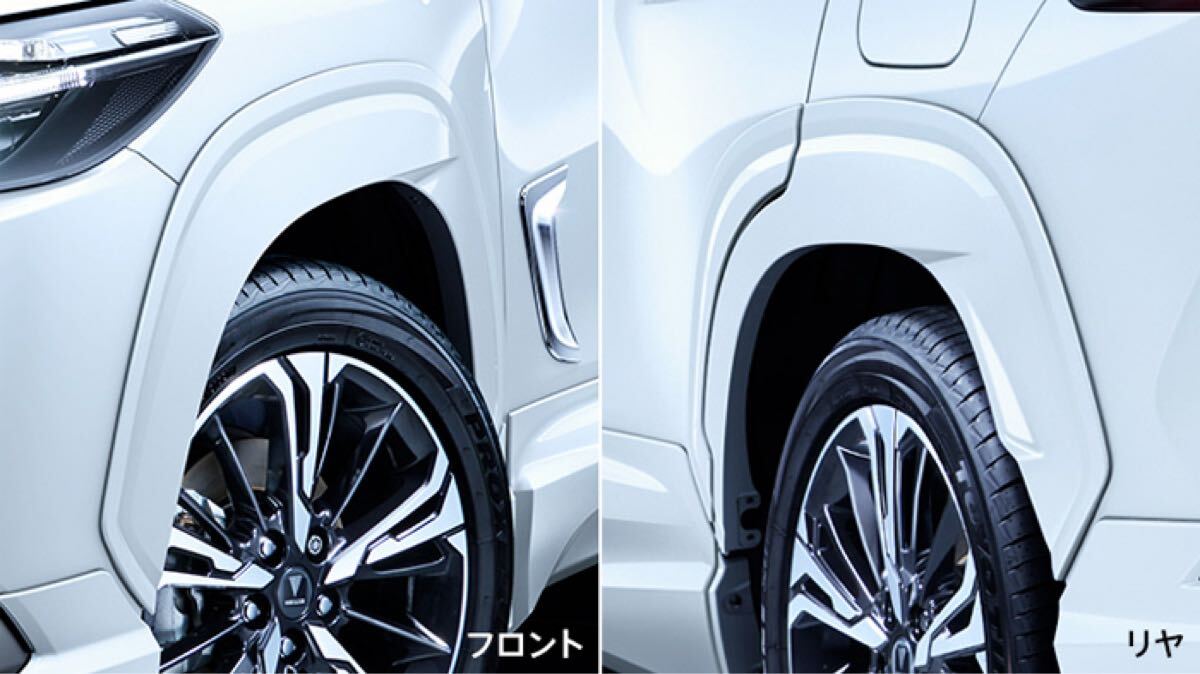 新品未使用 トヨタ ZVG11 ZVG15 ZSG10 カローラクロス 純正OP モデリスタ カラード フェンダー 218 アティチュードブラックマイカ 黒拍卖