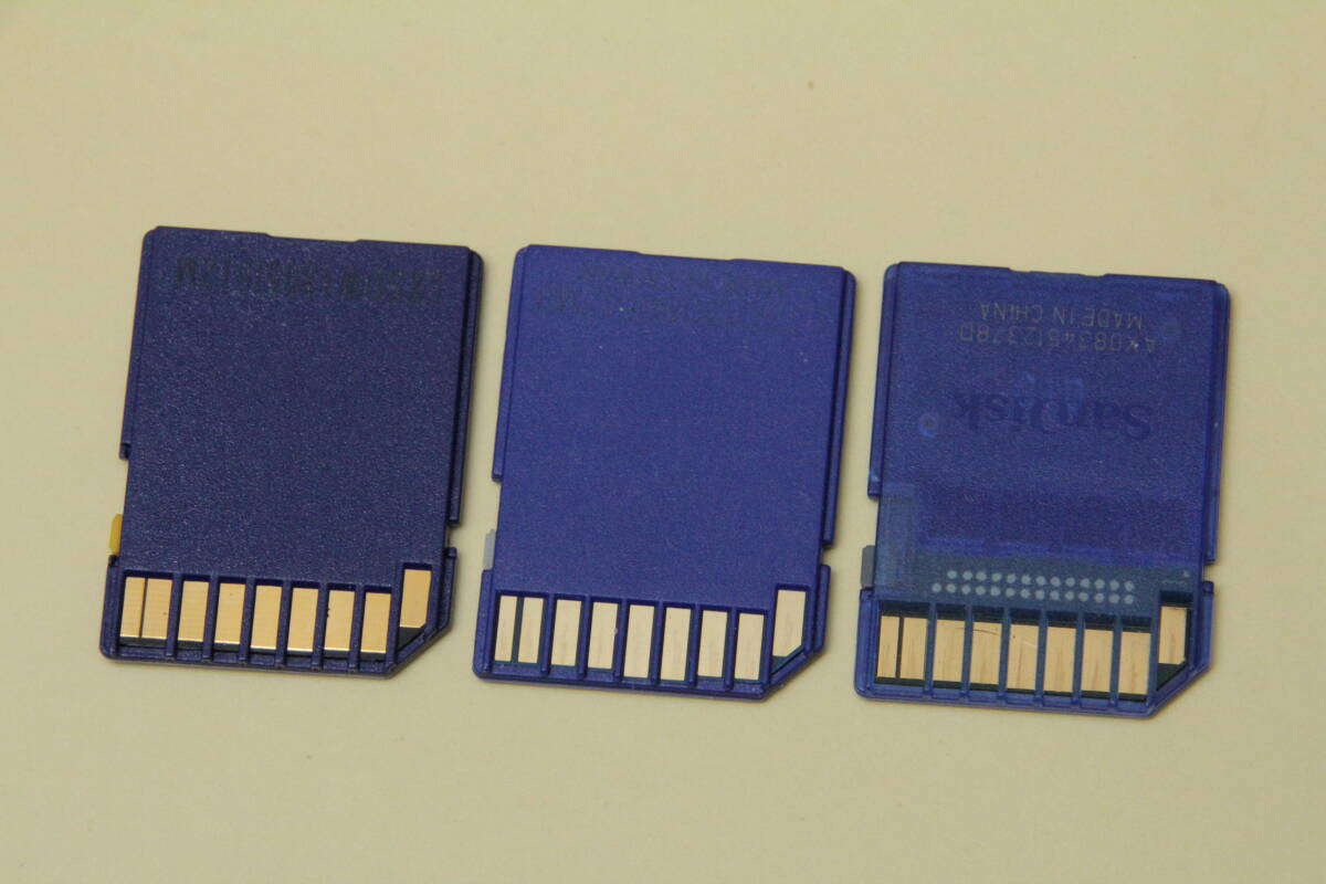 512MB SDカード SanDiskほか ●3枚セット拍卖