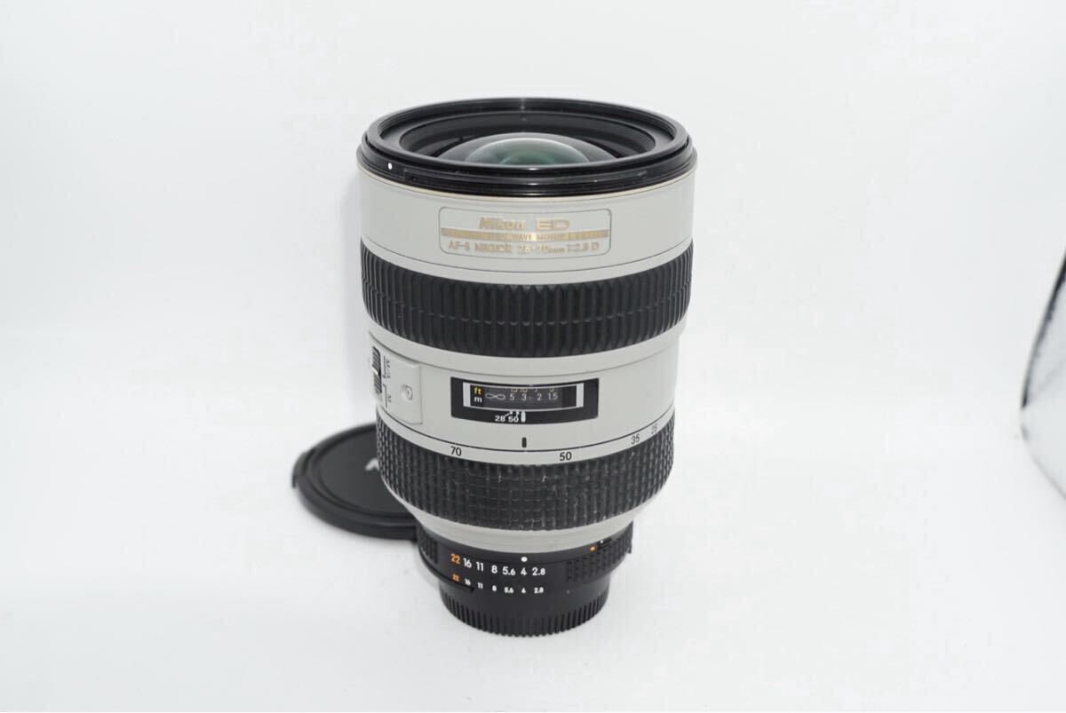 1円~Nikon AF AF-S Nikkor ED 28-70mm F2.8D ライトグレー ニコン レンズ拍卖