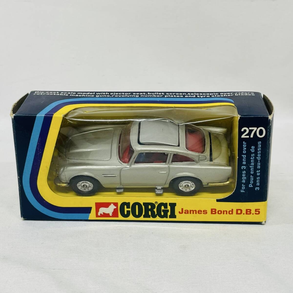 【当時物】CORGI TOYS 270 James Bond D.B.5 Aston Martin ミニカー / コーギー トイズ ジェームズ ボンド 007 アストンマーチン 英国製拍卖