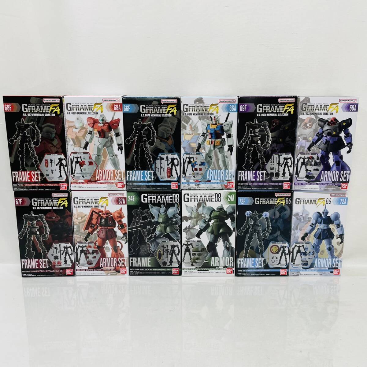 【未開封】 機動戦士 ガンダム Gフレーム FA 12点 6セット まとめ / MOBILE SUIT GUNDAM GFRAMEドム ギャン ザク ゲルググ ジム RX-78-2拍卖