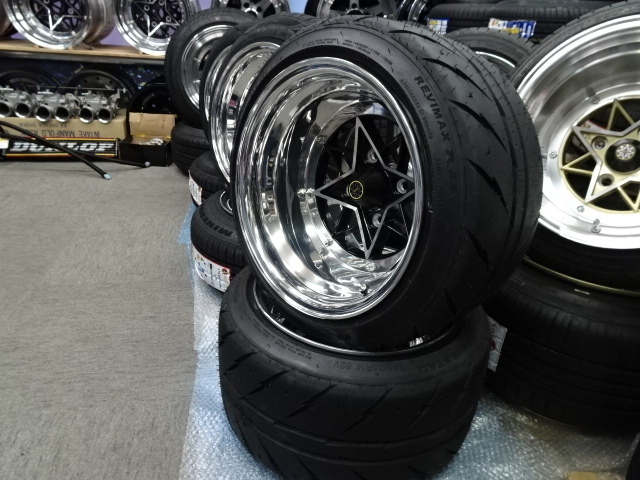 リアル3Pスターシャーク 10J-14 12J-14 シバタイヤ 245/35R14 275/35R14 旧車 街道レーサー 新品拍卖