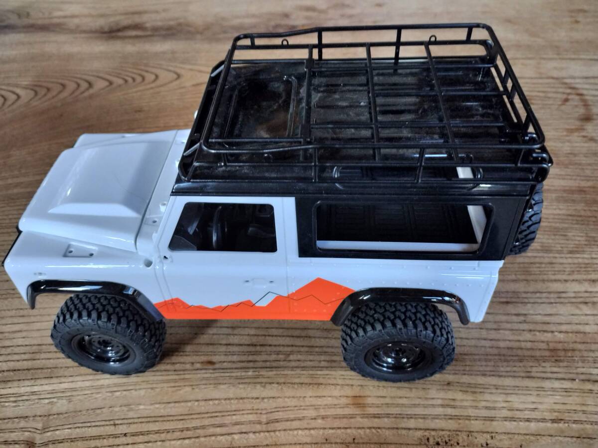 ☆美品☆ラジコンカー クローラー オフロード 合金強化版 四輪駆動 独立サスペンション 1/12スケールモデル LANDROVER Defender90拍卖