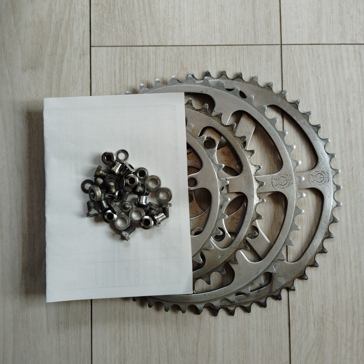 TA チェーンリング アウター インナーセット&組み立て ピンセット MADE IN FRANCE ビンテージ品!拍卖