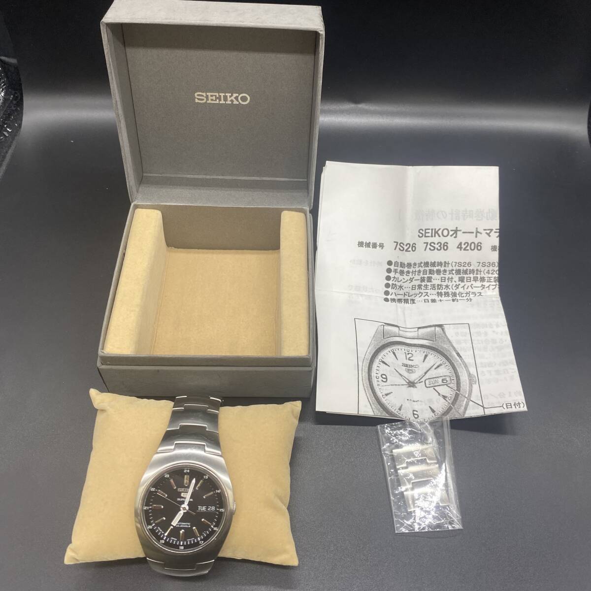 A5169 SEIKO/セイコー SUPERIOR 23石 7S36-00NO 自動巻 【稼働品】拍卖