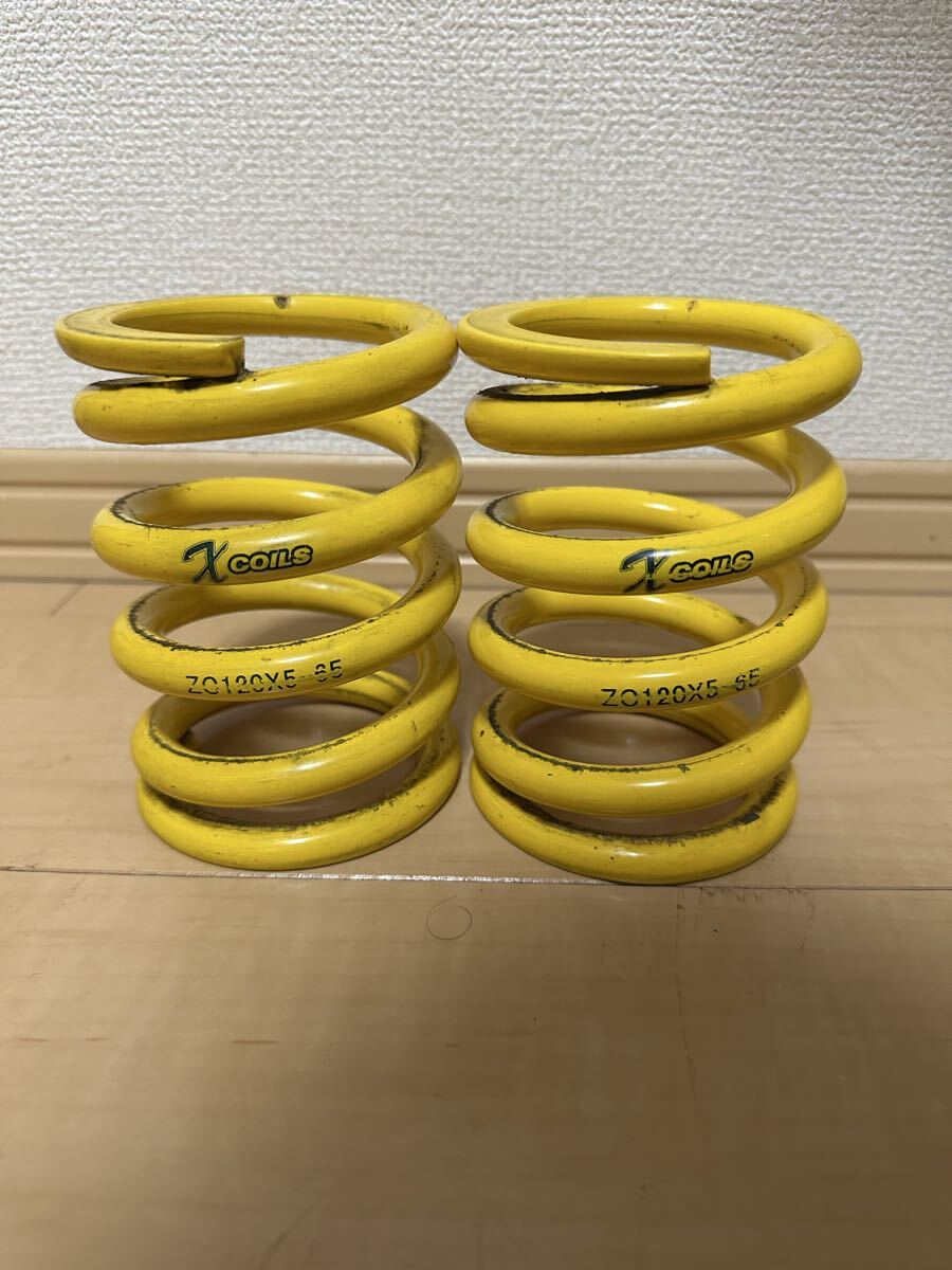 エンドレス ENDLESS Xコイル XCOILS 12k 125mm 5インチ ID65 黄バネ 2本拍卖