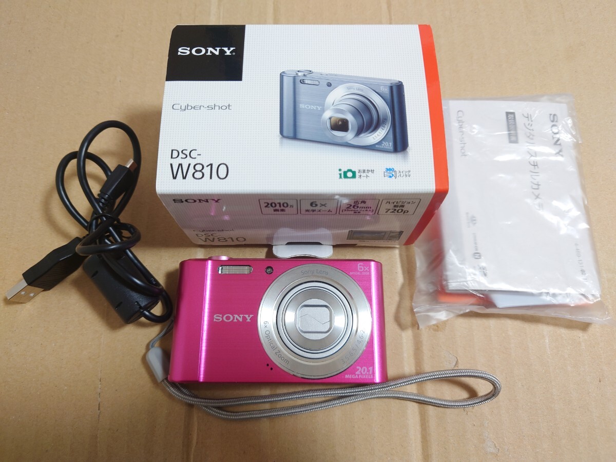 SONY Cyber-shot DSC-W810 ピンク デジタルカメラ ソニー デジカメ 中古 美品 サイバーショット コンデジ コンパクトデジタルカメラ拍卖
