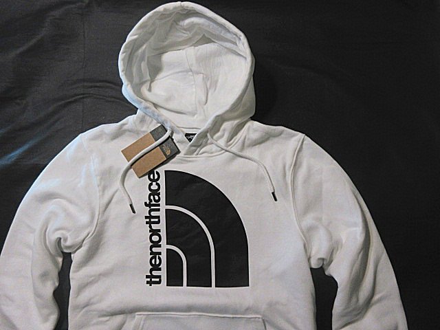 本物正規◆ノースフェイス◆スウェットパーカー JUMBO HALFDOME■S■白 WHITE/BLACK■新品 アメリカ限定 LA9 裏地起毛拍卖