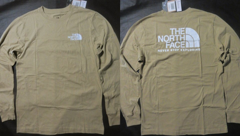 本物正規◆ノースフェイス◆長袖Tシャツ THROWBACK■L■ベージュ■KHAKI STONE 新品■アメリカ限定/K51/The North Face/メンズ ロンT拍卖
