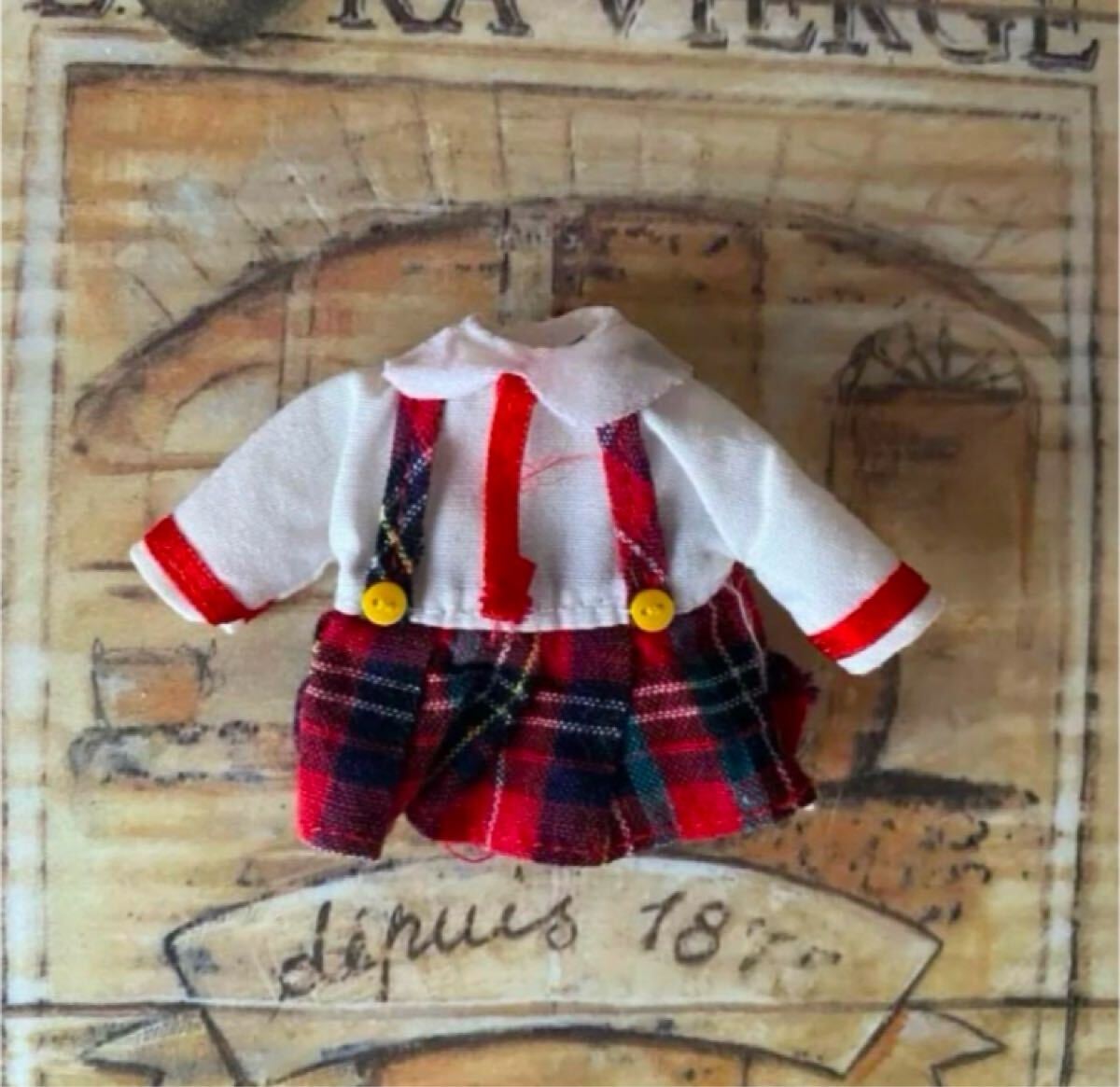 タカラトミー ミキちゃんマキちゃん 制服 1/12 学生服 アウトフィット ミキマキ リカちゃん妹 レトロ スカート ブラウス拍卖