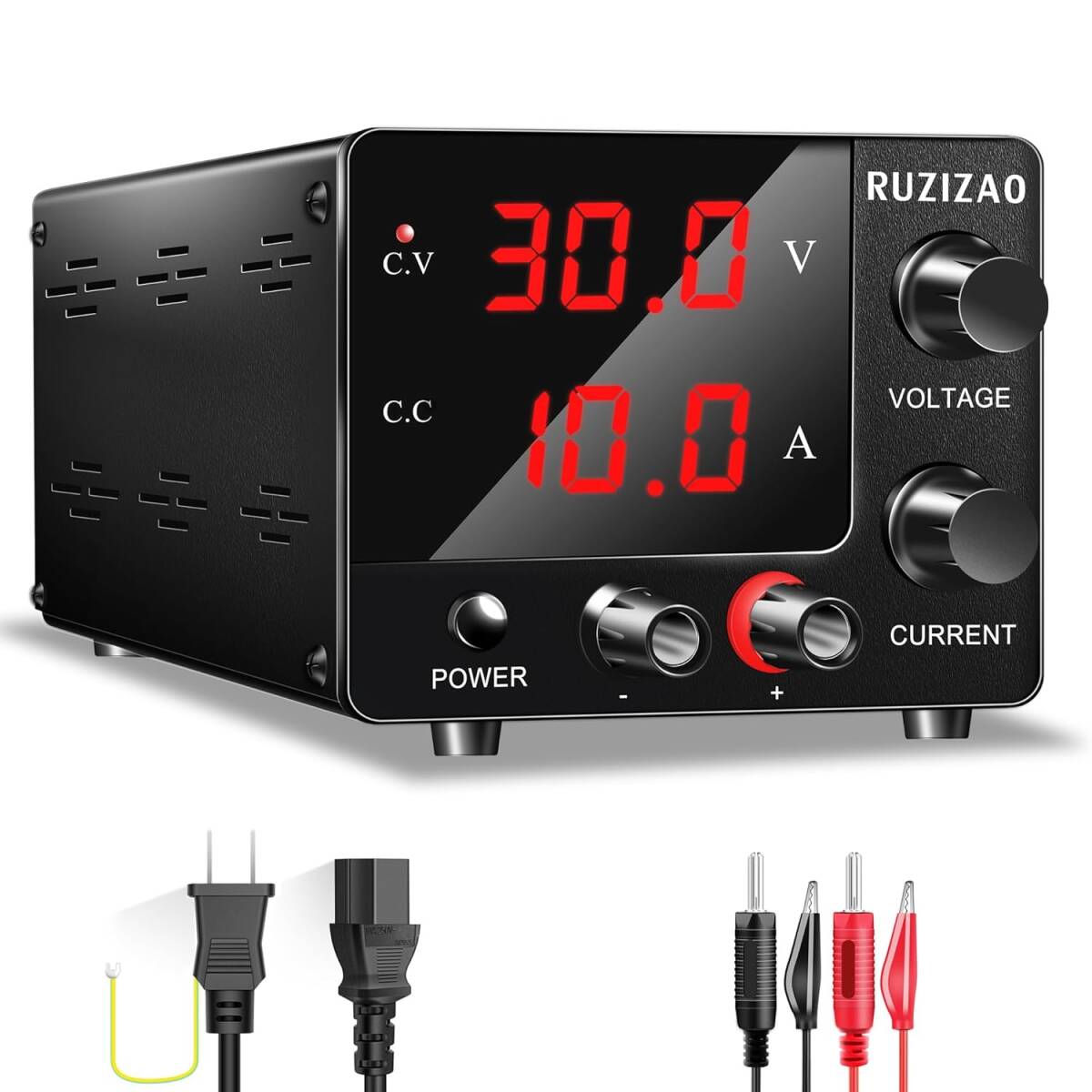 超小型 安定化電源0~30V 0~10A 3桁電圧電流表示 エンコーダ微調整 スイッチング電源 150W可変直流安定化電源 電気制御機器 15V 10A/30V 5A拍卖