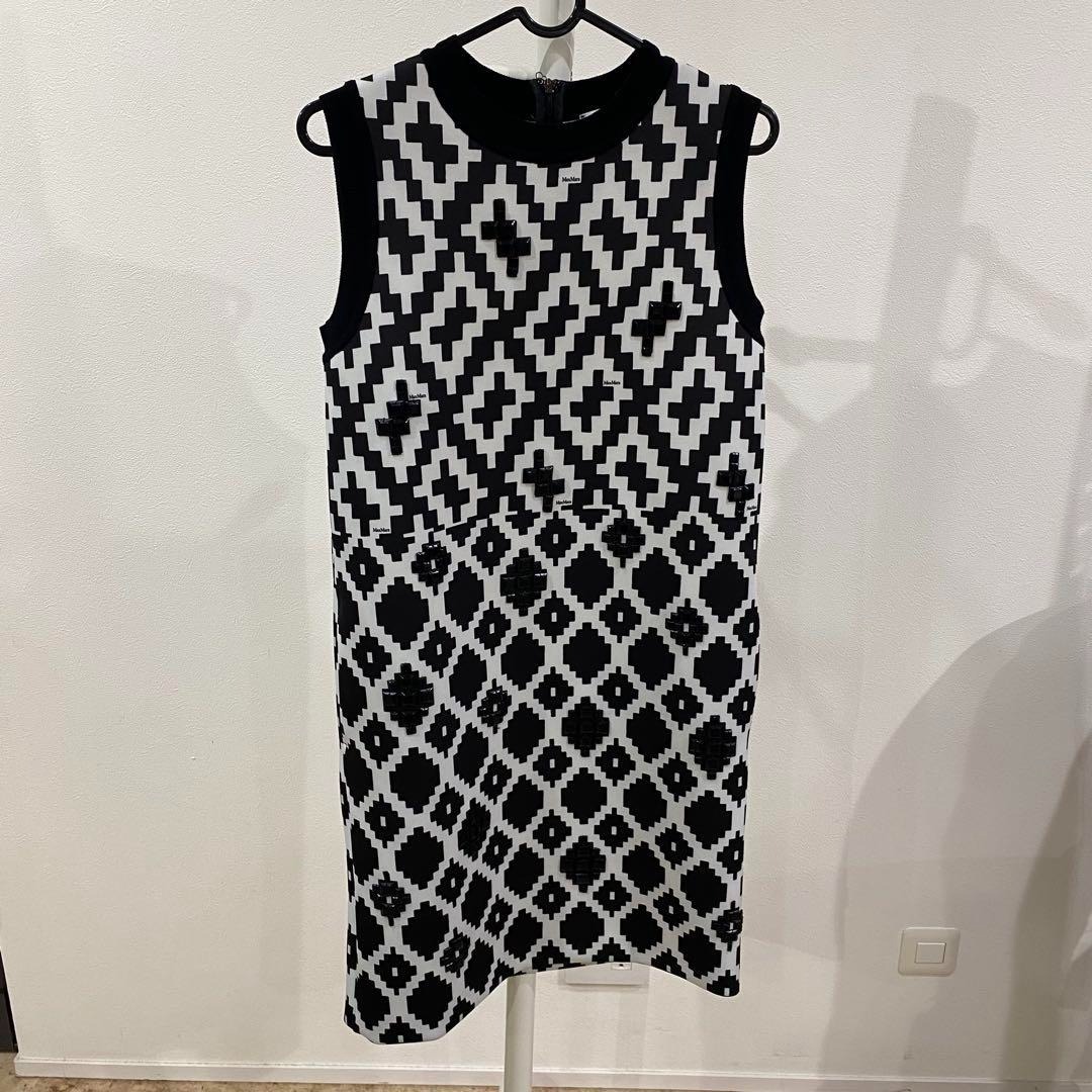 MAXMARA マックスマーラ ワンピース ジオメトリー ジャガード拍卖