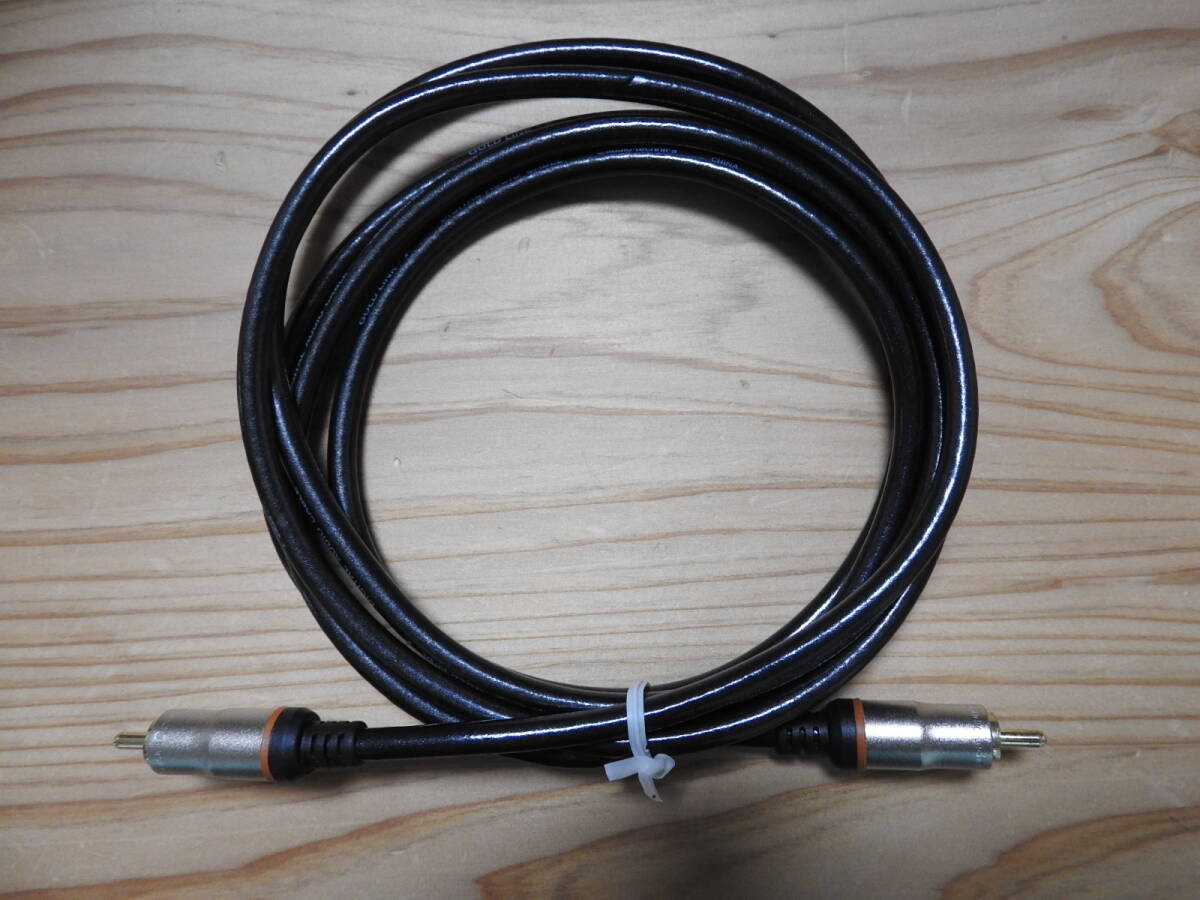 audio-technica オーディオテクニカ 同軸デジタルオーディオケーブル GOLD LINK-F コード長さ2メートル 中古 動作品拍卖
