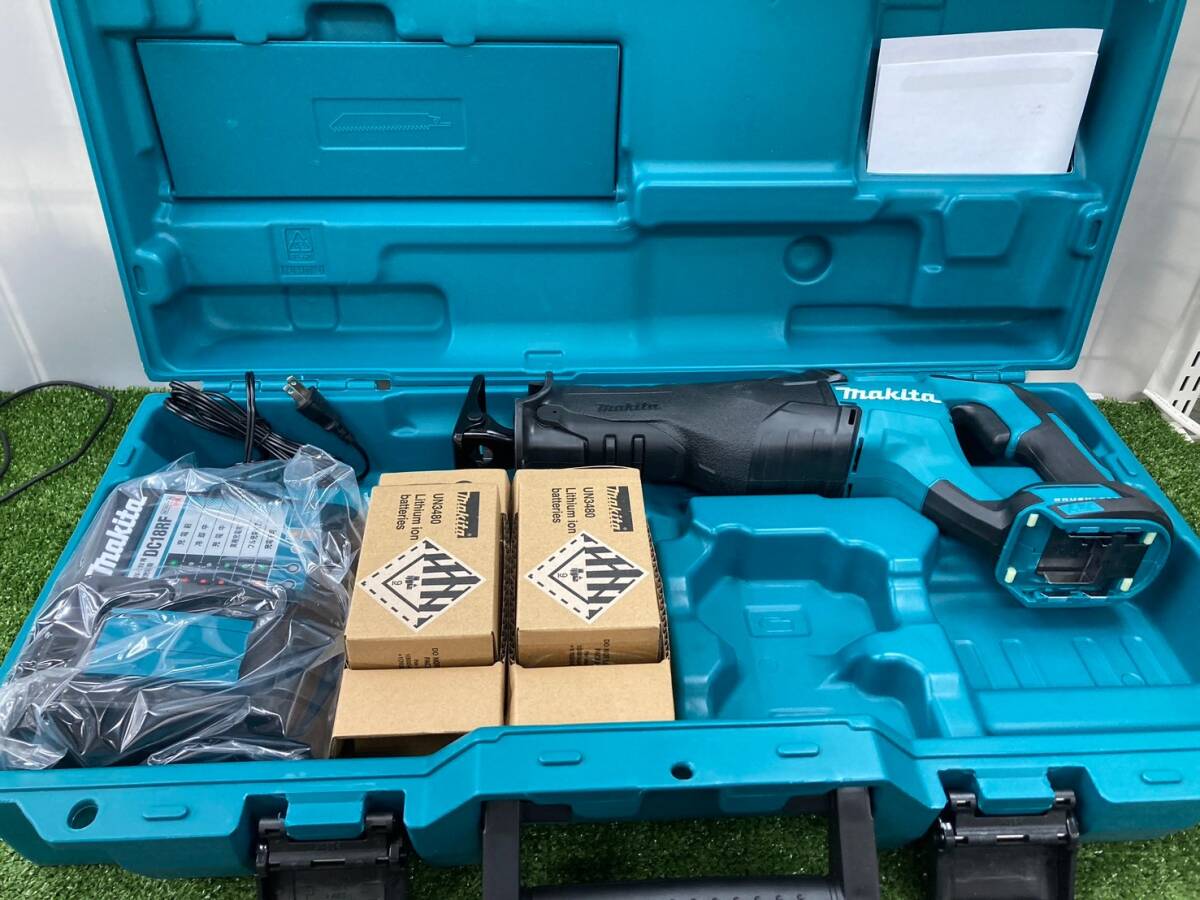 【未使用品】【0924】★makita(マキタ) 18v充電式ブラシレスレシプロソー (6.0Ahバッテリx2/充電器/ケース) JR187DRGX ITIIUF7B5YMI拍卖