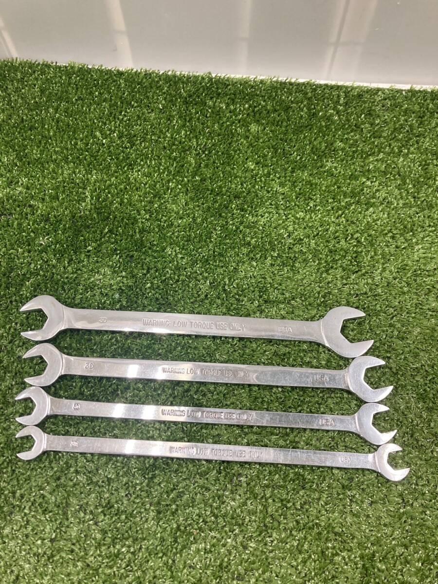 【中古品】【0924】MACTOOL(マックツール) 薄口スパナ DTM4本 ITJJ2Z6YTA00拍卖