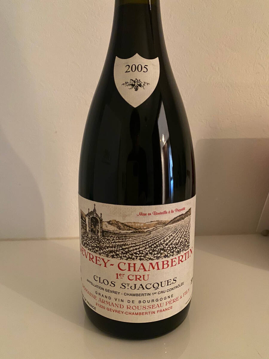 ☆未開栓☆ジュヴレ・シャンベルタン・プルミエ・クリュ クロ・サン・ジャック 2005 750ml拍卖