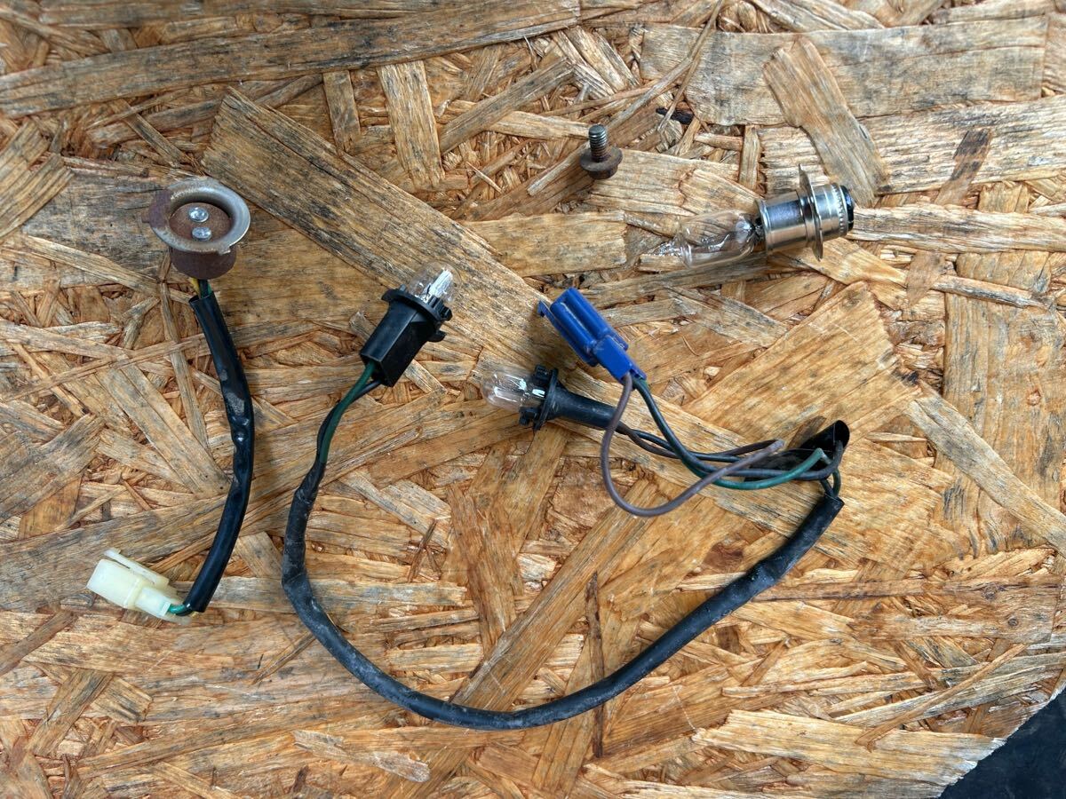 4519■ ヤマハ JOGC 取り外し... ジョグ エボ SA16J ヘッドライト ソケット 電球 ウインカー 調整ネジ拍卖