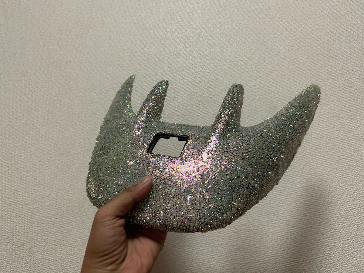 何ヶ月も掛けて作ったが使わないので処分!! ギラギラ 手作り ライブディオZX AF35 スワロフスキー風 ラインストーン スポイラー AF34 DIO拍卖