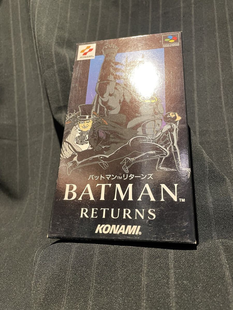 箱説美品【SFC】 バットマン リターンズ 【BATMAN RETURNS】拍卖