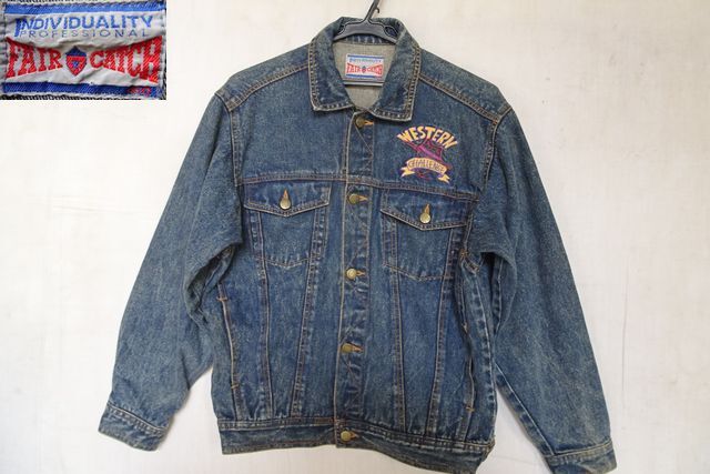 FAIR CATCH/ジュニア/ジージャン/デニムジャケット/アウター/ベーシックデザイン/ししゅう入/インディゴブルー/150サイズ(10/7R7)拍卖