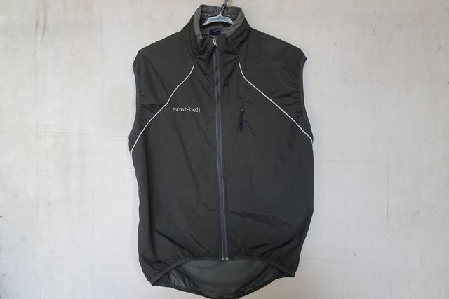mont-bell/モンベル/1130167/サイクルベスト/スリーブレスジャンパー/裏地メッシュ/前ジップアップ/グレー/Lサイズ(10/27R7)拍卖