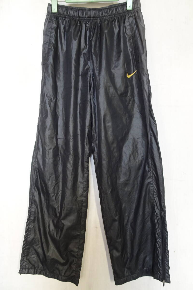NIKE/ナイキ/ウォームアップパンツ/表地ナイロン系ポリエステル素材/裏地メッシュ素材/裾ファスナー/黒/ブラック/Sサイズ(10/27R7)拍卖