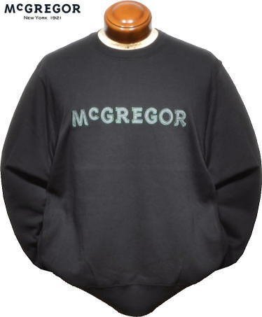 【ブラック M】 マクレガー メンズ トレーナー 111713603 スウェット クルーネックトレーナー クルースウェットシャツ スウェットシャツ拍卖