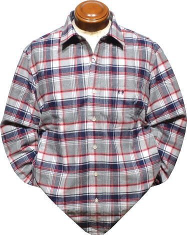 【ネイビー赤 LLサイズ】 マクレガー 長袖シャツ メンズ 111172610 起毛 長袖シャツ拍卖