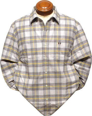 【イエロー茶 Lサイズ】 マクレガー 長袖シャツ メンズ 111172610 起毛 長袖シャツ拍卖