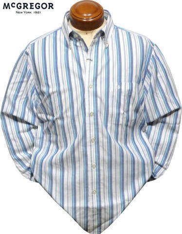 【ブルーグリーン XL】 マクレガー 形態安定ボタンダウン長袖シャツ メンズ 111174101 形態安定加工 長袖シャツ ボタンダウン長袖シャツ拍卖