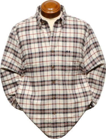 【ダークアイボリー LLサイズ】 マクレガー ボタンダウン長袖シャツ メンズ 111171615 起毛 長袖シャツ ネルシャツ拍卖