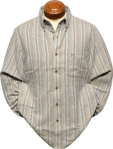 【グレー LLサイズ】 マクレガー ボタンダウン長袖シャツ メンズ 111171615 起毛 長袖シャツ ネルシャツ拍卖