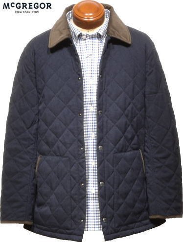 【ネイビー L】 マクレガー キルティングジャケット メンズ 111133604 中綿入りブルゾン 中綿入りジャケット キルティングアウター拍卖