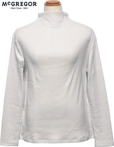 【ライトグレー L】 マクレガー レディース ハイネックカットソー 311714702 長袖カットソー モックネック長袖カットソー 秋冬 McGREGOR拍卖