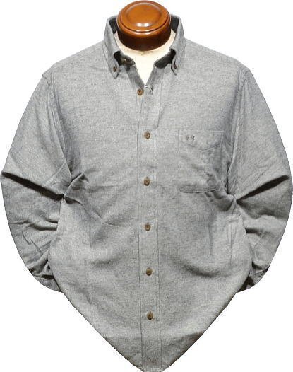 【グレー LLサイズ】 マックレガー メンズ ボタンダウン長袖シャツ メンズ 111170617 起毛 長袖シャツ ネルシャツ拍卖