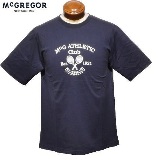 【ネイビー L】 マックレガー Tシャツ メンズ 111723104 手洗い可 クルーネックTシャツ拍卖