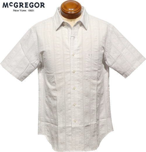 【ナチュラルグレー M】 マクレガー 半袖シャツ メンズ 111164102 カジュアル半袖シャツ McGREGOR拍卖