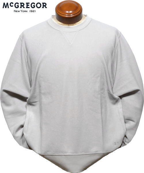 【グレー L】 マクレガートレーナーメンズ111714602スウェットクルーネックトレーナーウェットシャツ春・夏・秋にオススメMcGREGOR拍卖